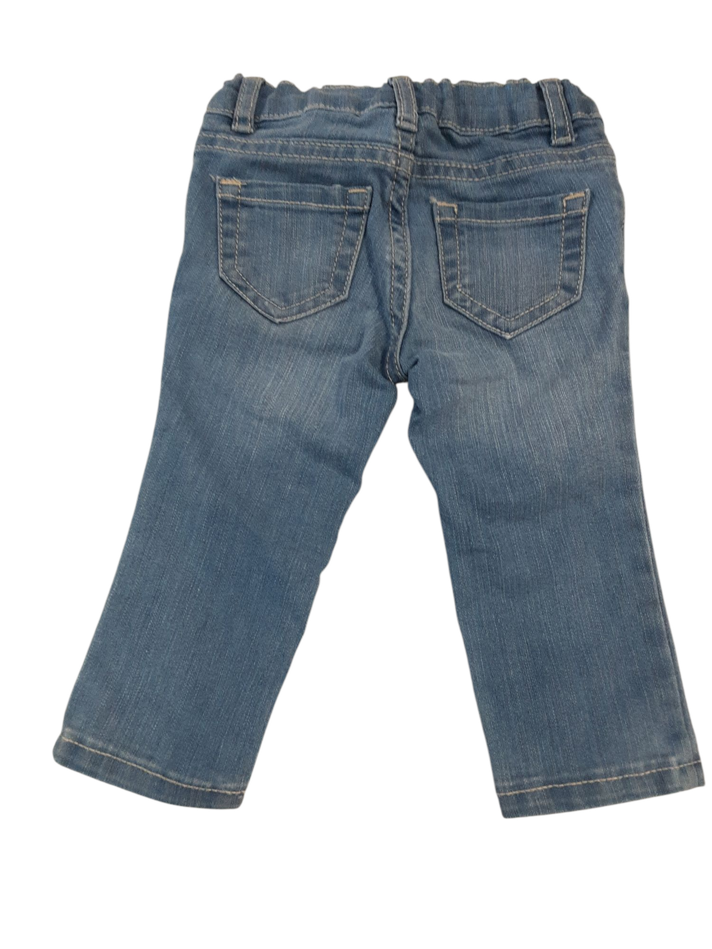 Girls adjustable waistband stretch jeans size 9-12months
