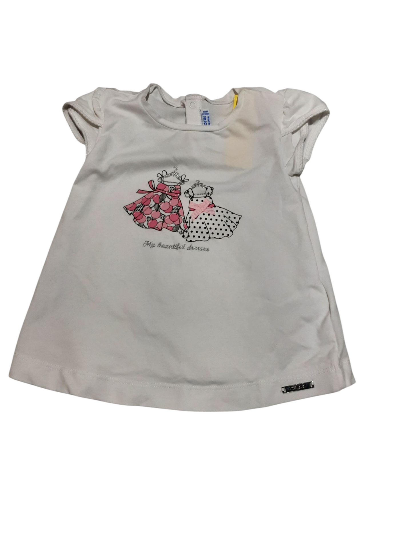 Girly girl Tshirt, size 12m