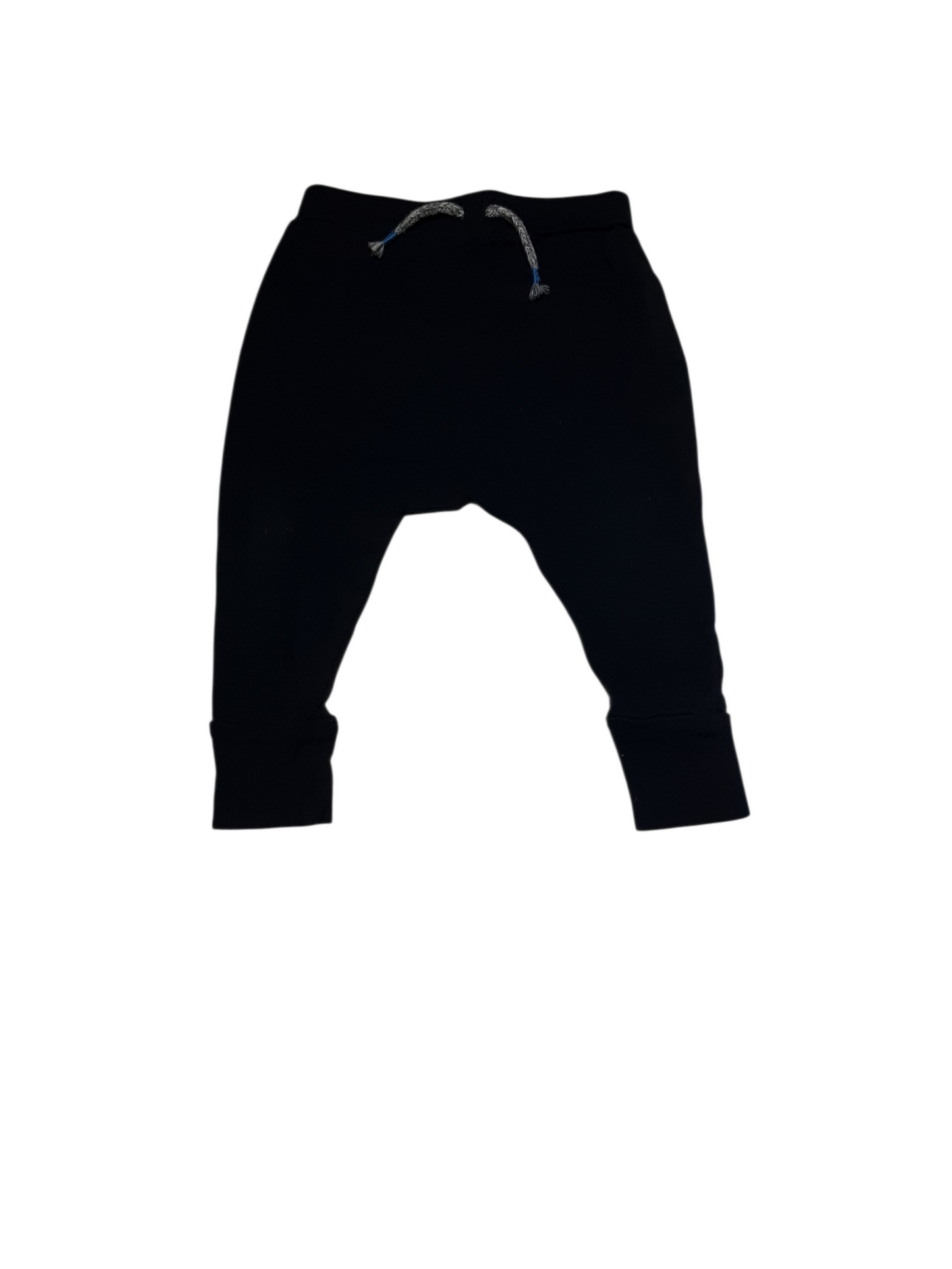 Navy drawstring pants size 6-12m