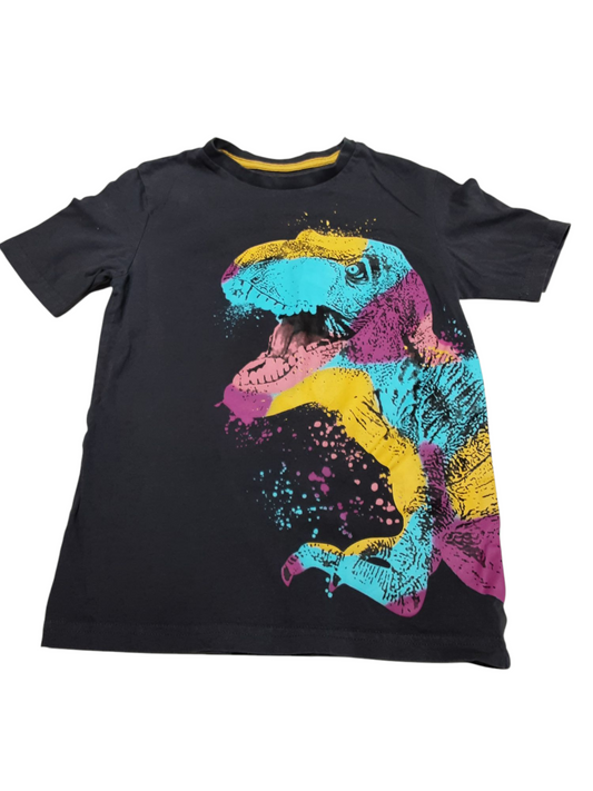 Colorful Dino Tshirt, size 7-8