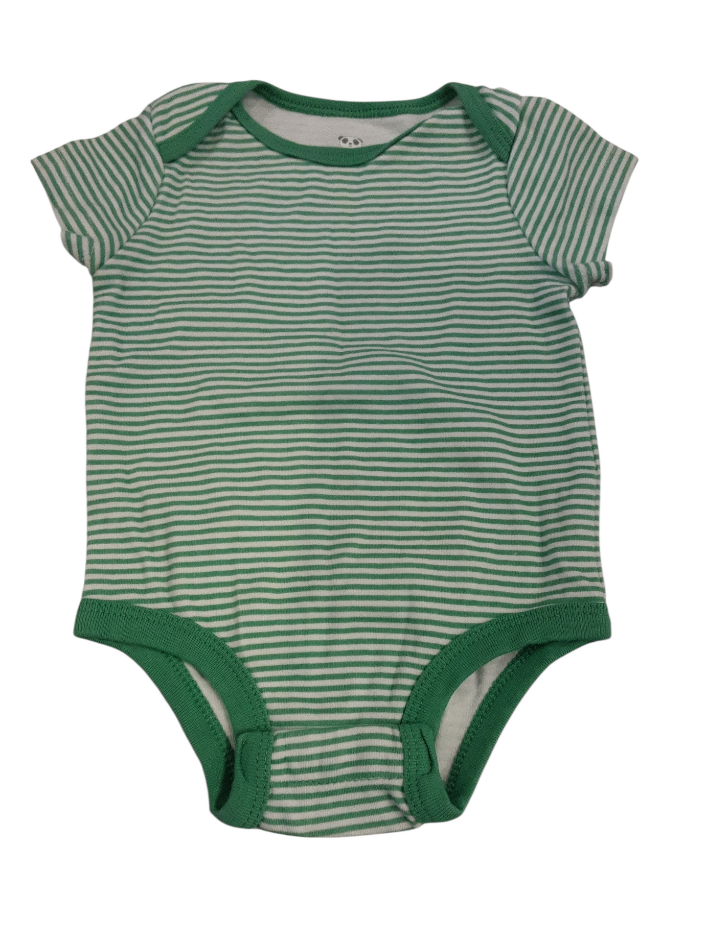 Green striped onsie size 12months