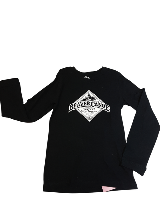 Black Beaver Canoe Slim fit top size 8