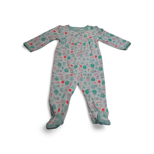 Fleece Floral Jumper - Size 6-9m