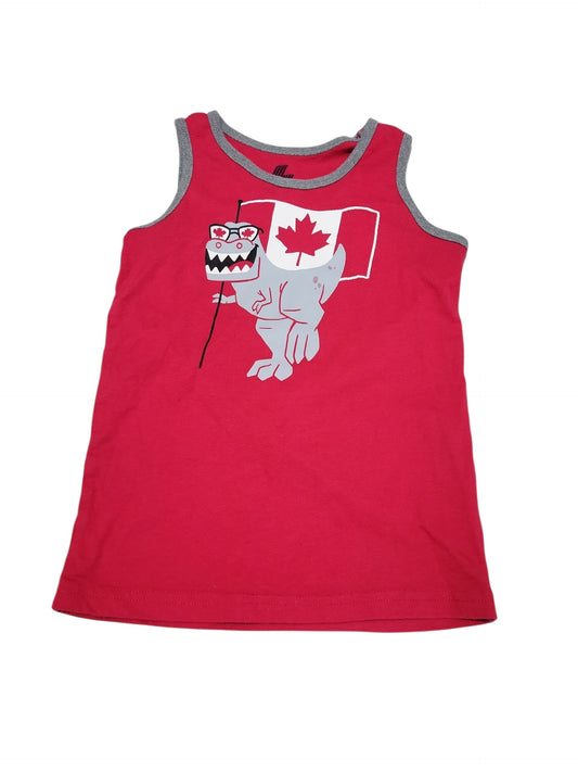 Canada dinosaur tank top 5T