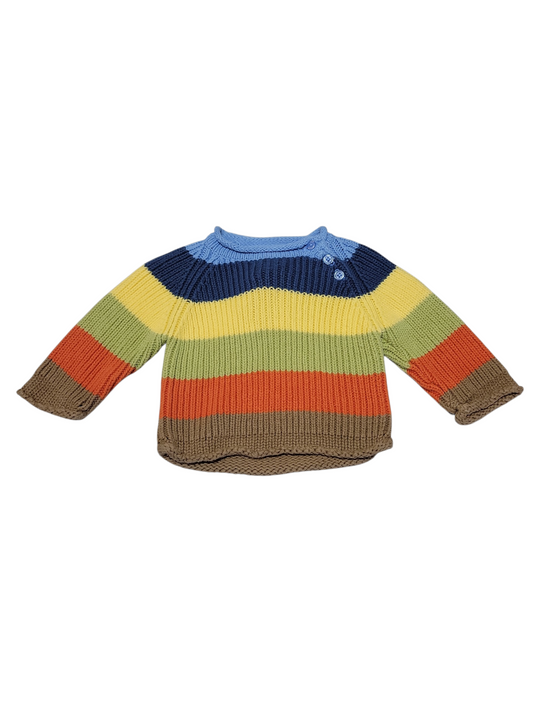 Striped knit sweater 0-3m