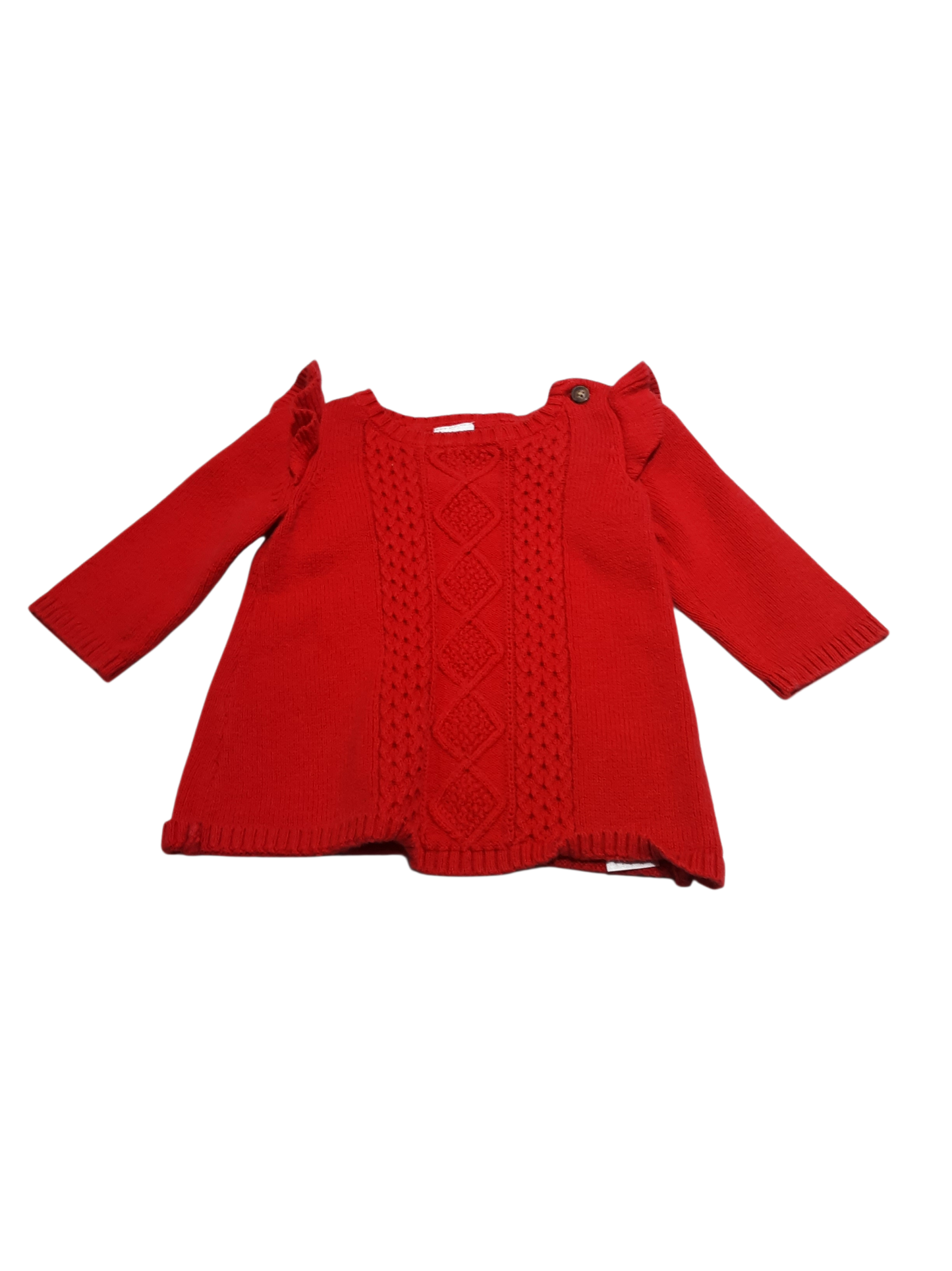 Red Knit Sweater, size NB