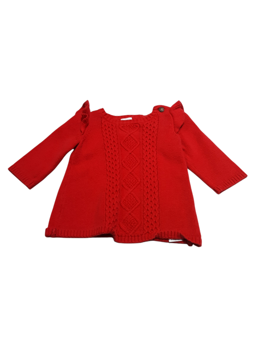 Red Knit Sweater, size NB