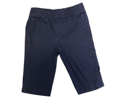 Navy stretchy waist pants size 3m