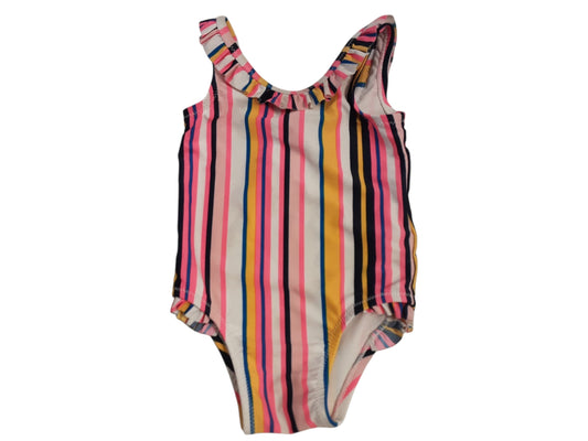 Vibrant stripes swimsuit size 6-12m