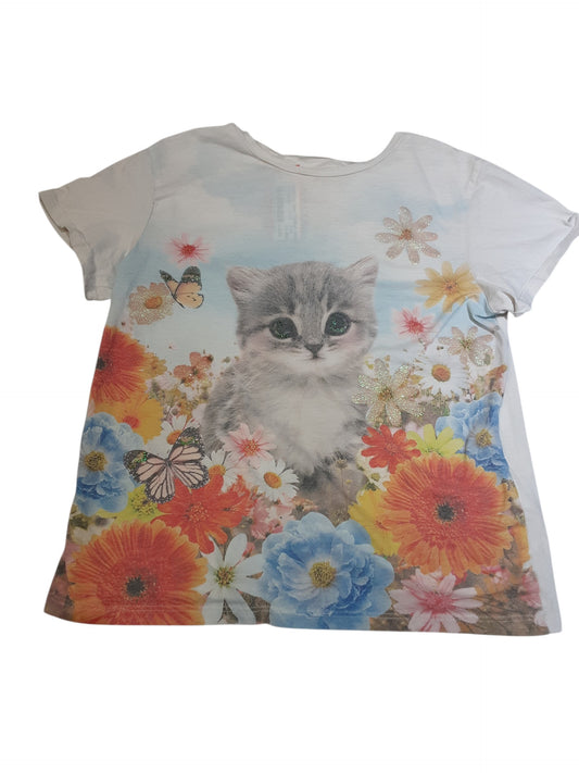 Pretty little Kitty top size 8-10