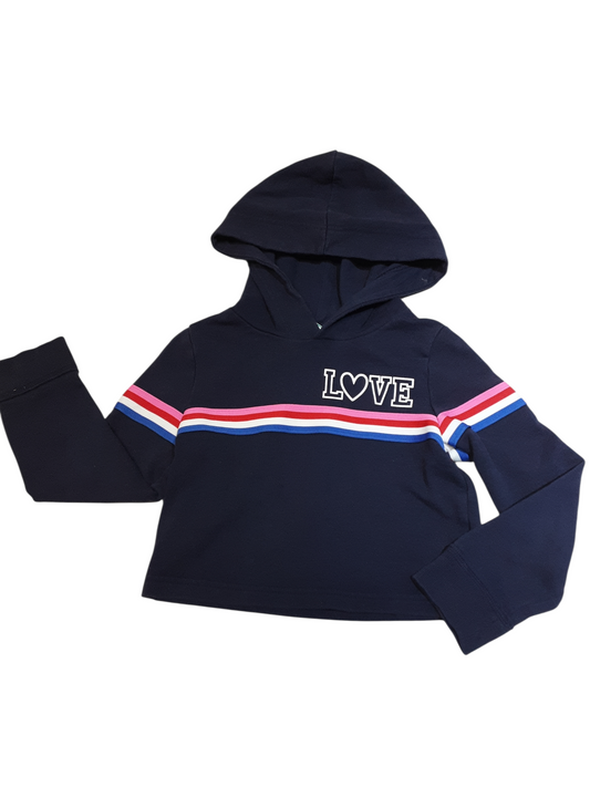 Rainbow 🌈 Love Cropped Hoodie size 6