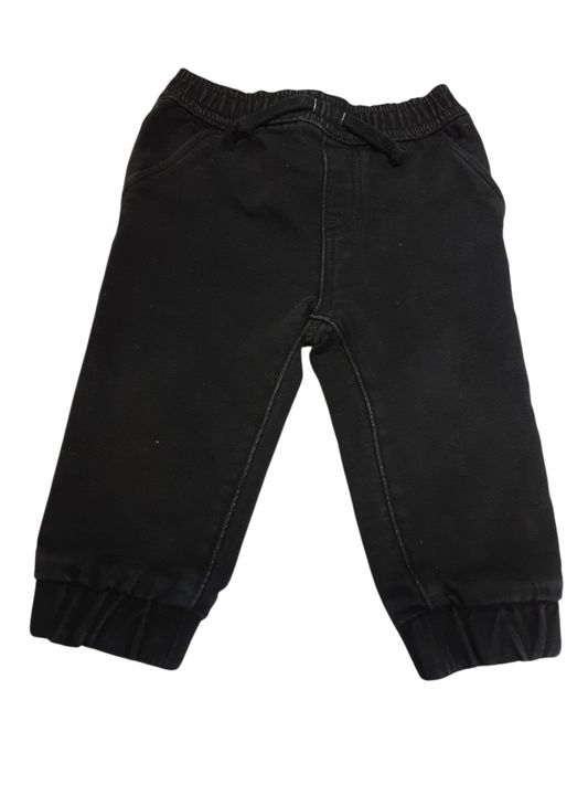 Black Denim Jogger size 12-18months