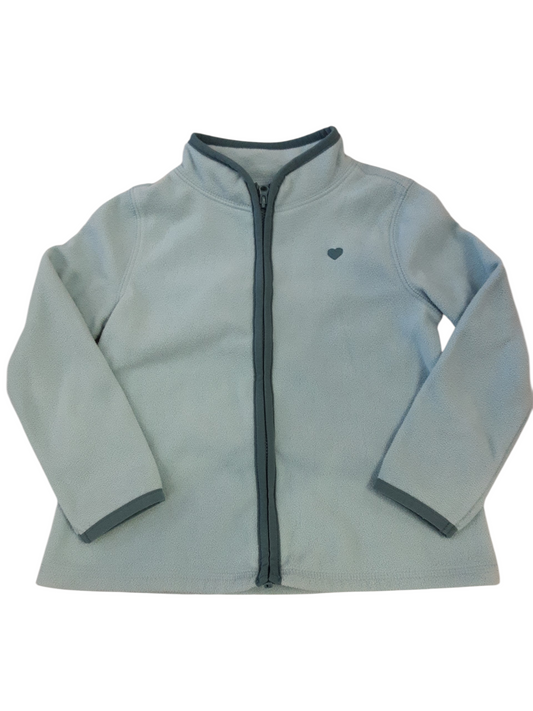 Two tone green fleece jacket size 3