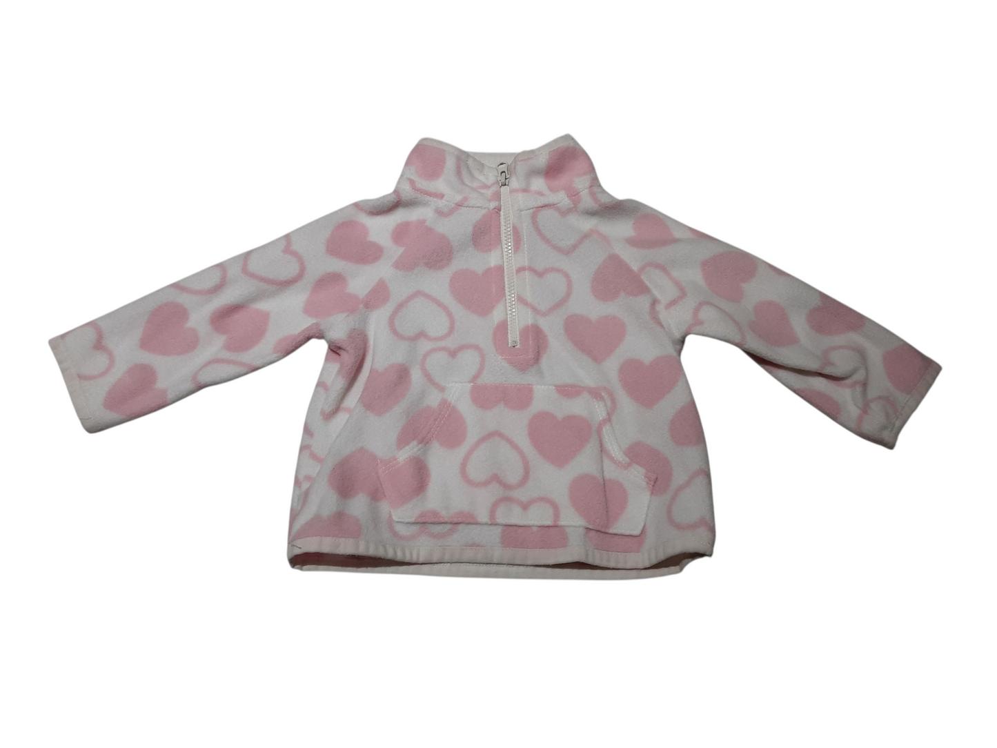 Fleece Hearts Sweater, size 3-6m