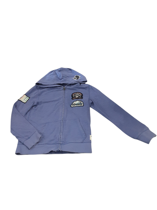 Zip up with patches size 9-10