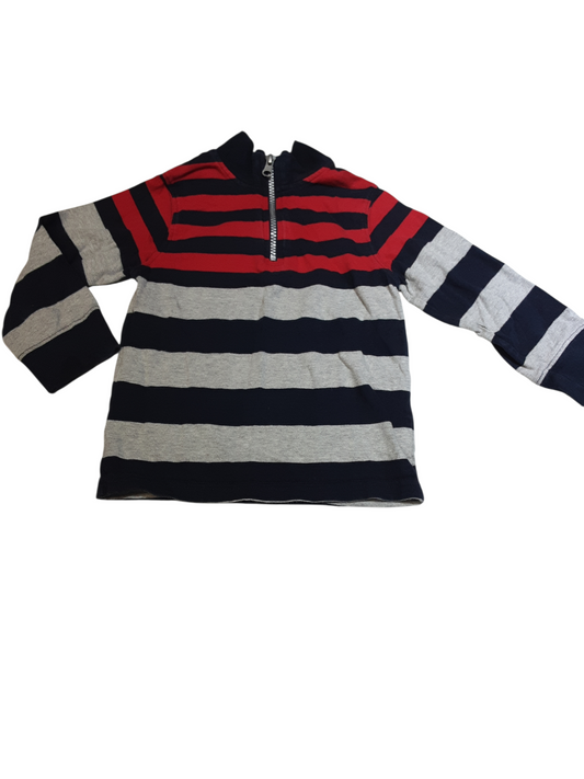 1/2 zip Cotton Top size 2