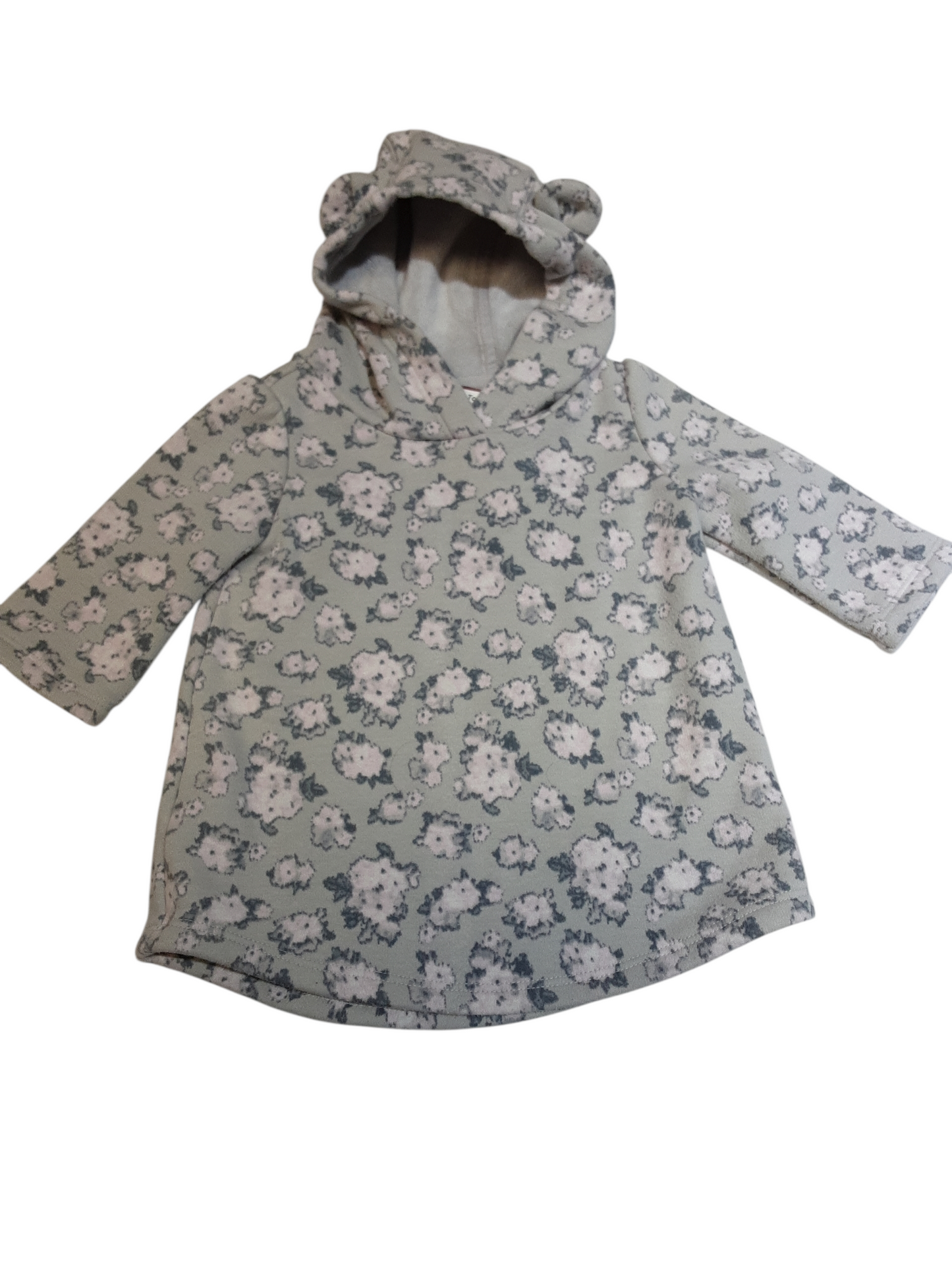 Fleece Hooded Dress size 3-6months