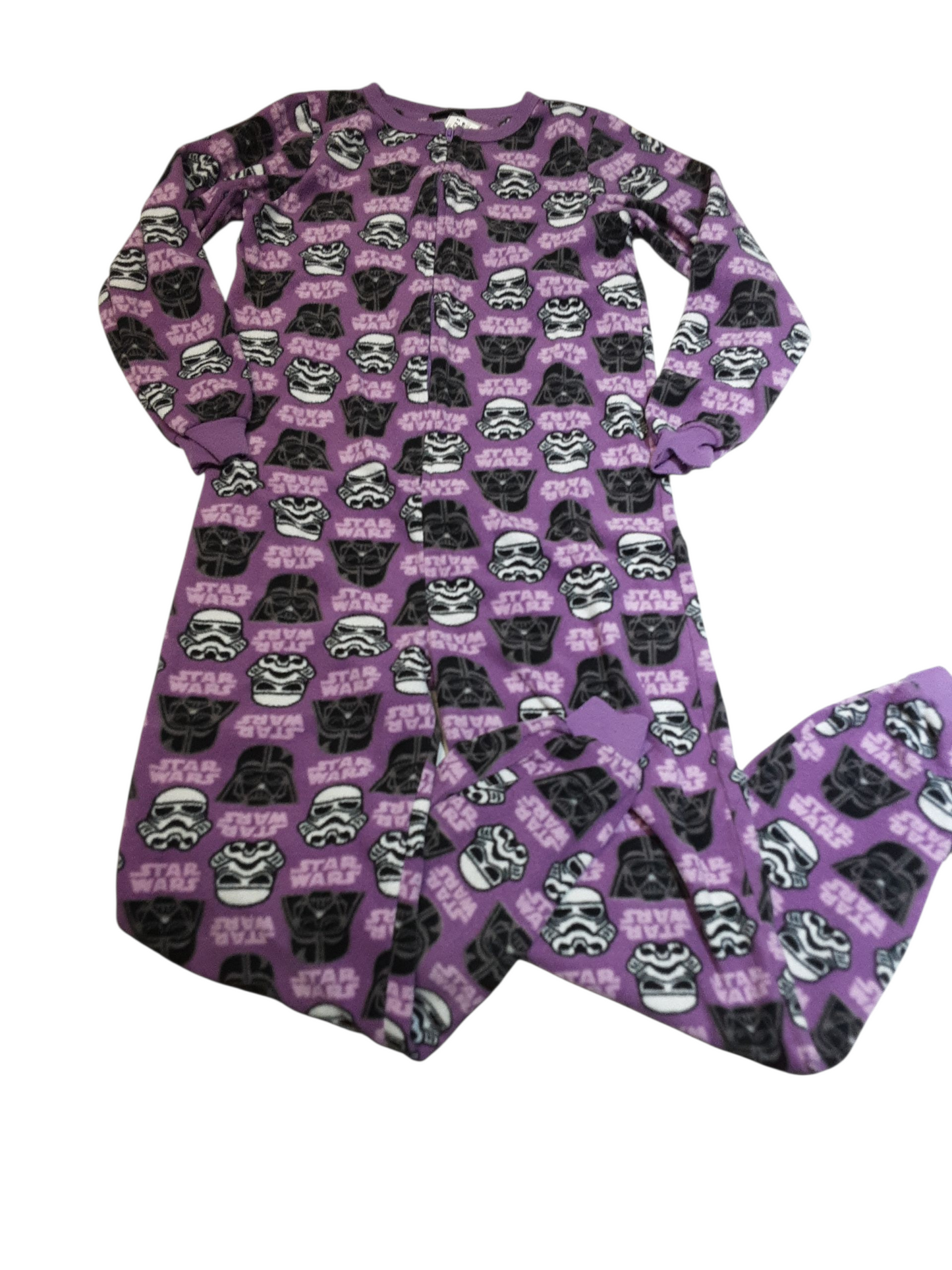 Purple Star Wars Fleece Sleeper size 7-8 yrs