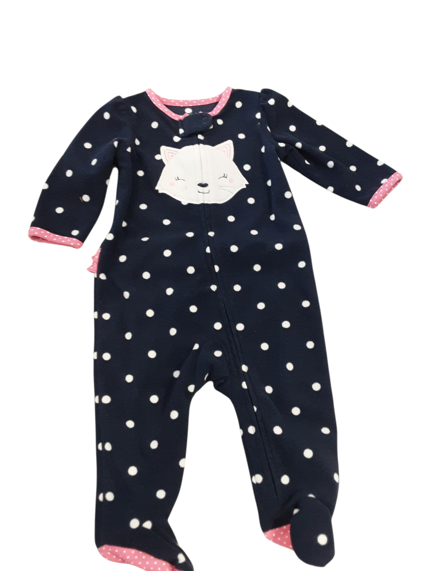 Night night little kitty fleece sleeper size 3-6months