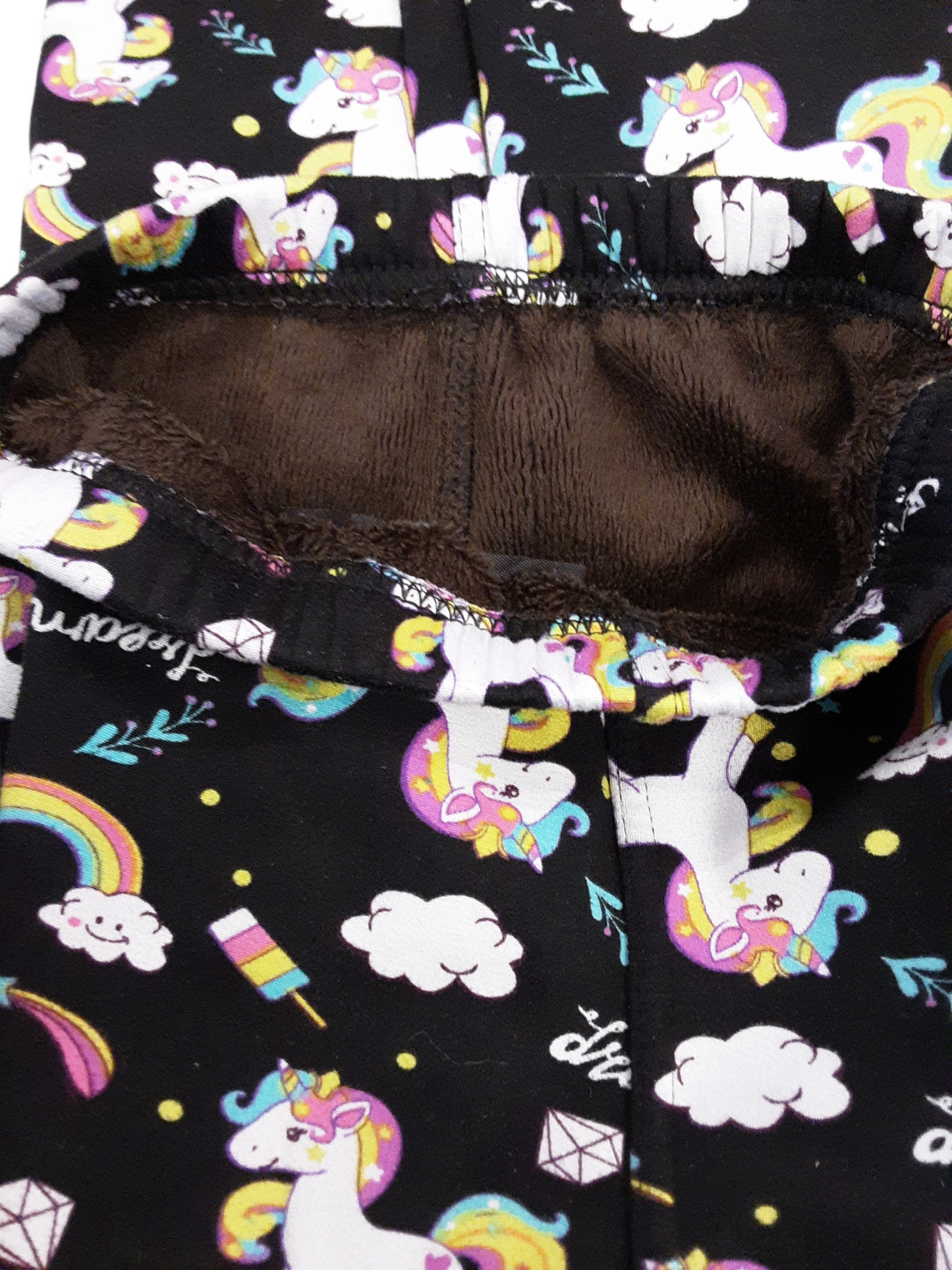 Cozy lined Unicorn Leggings size 10-12yrs