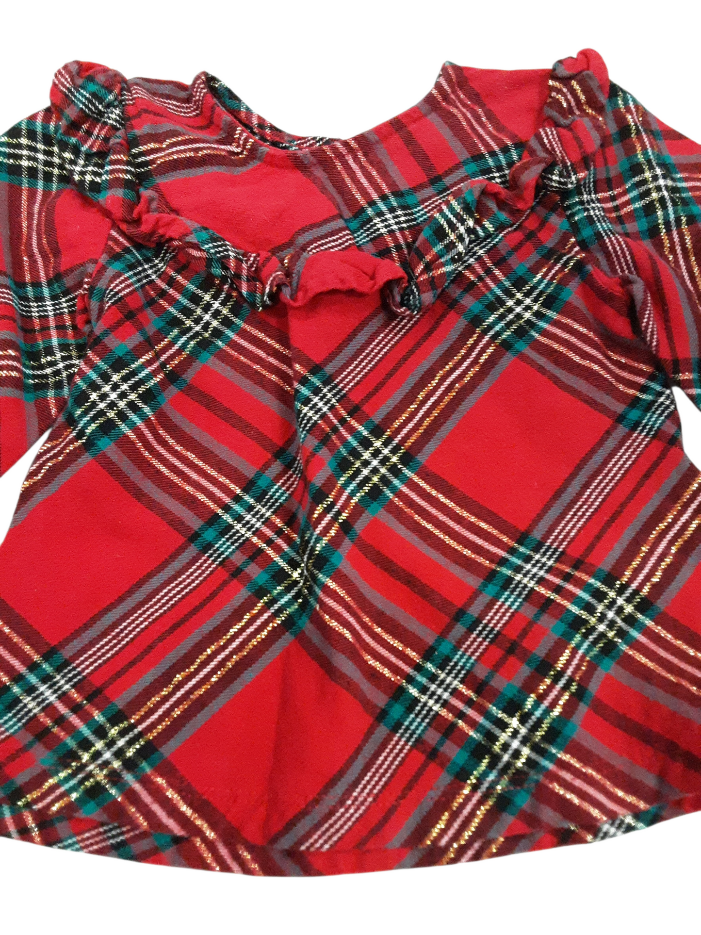 Sparkle, Plaid, Velour,  Everything Christmas-2 pc set size 12-18months