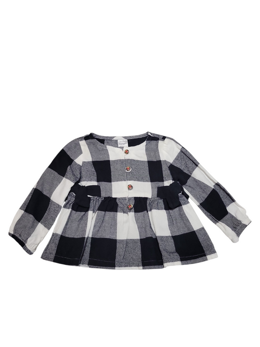 Checkered top with bows 9m