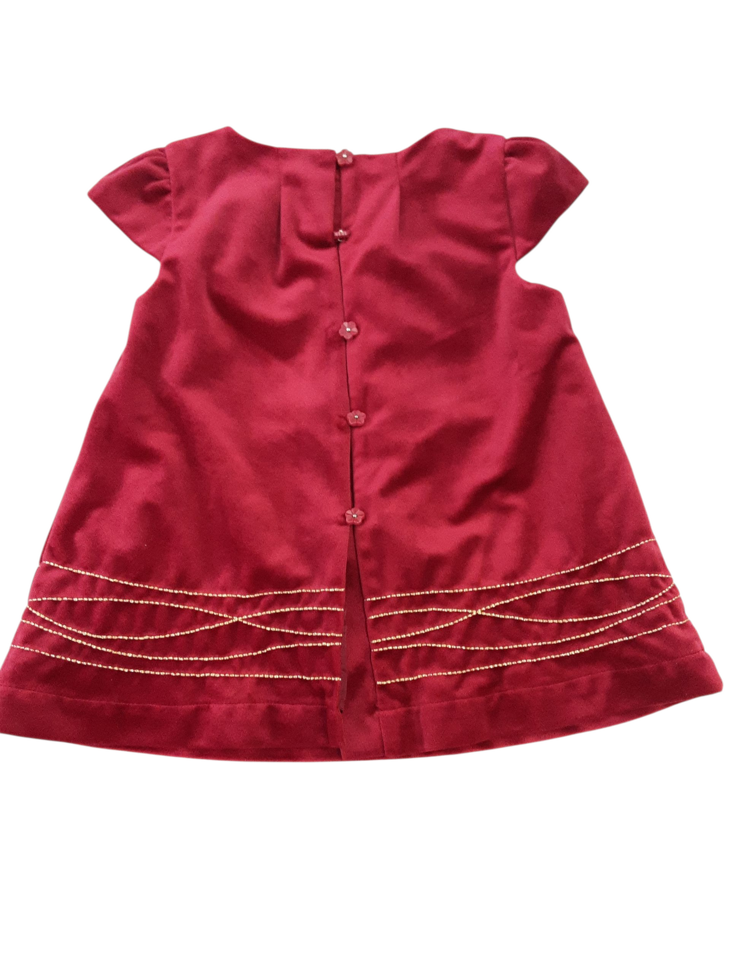 Soft velour holiday dress size 12months