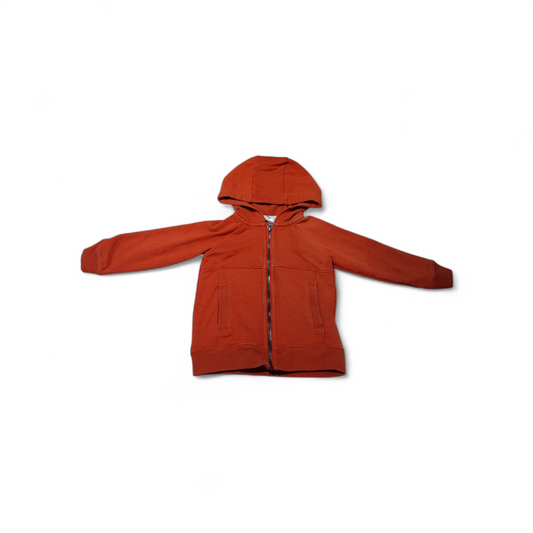 Orange zip-up hoodie size:4T