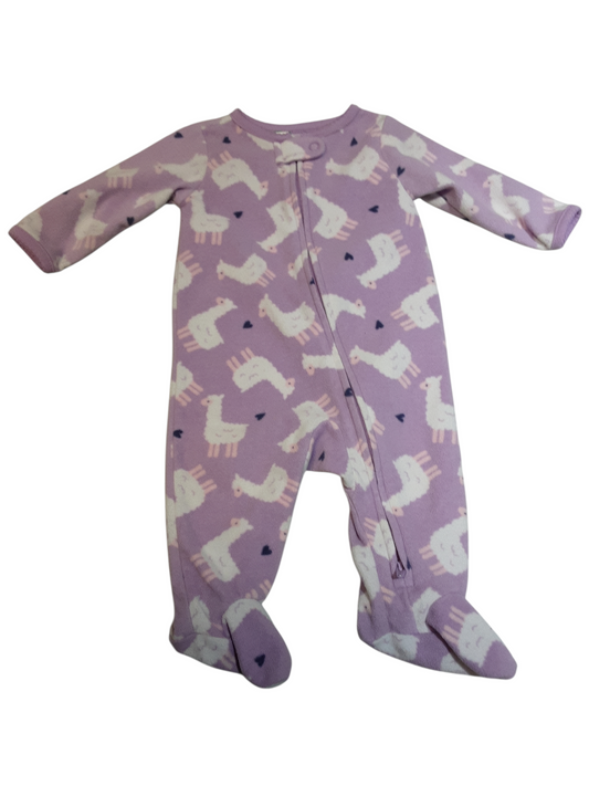 Llama Fleece Sleeper size 0-3months
