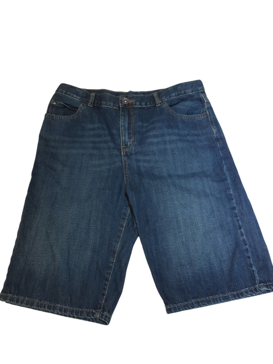 Dark lightweight denim shorts size 16