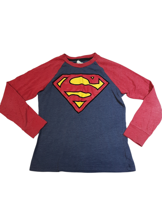 Boys Red & Blue Heather Top size 8