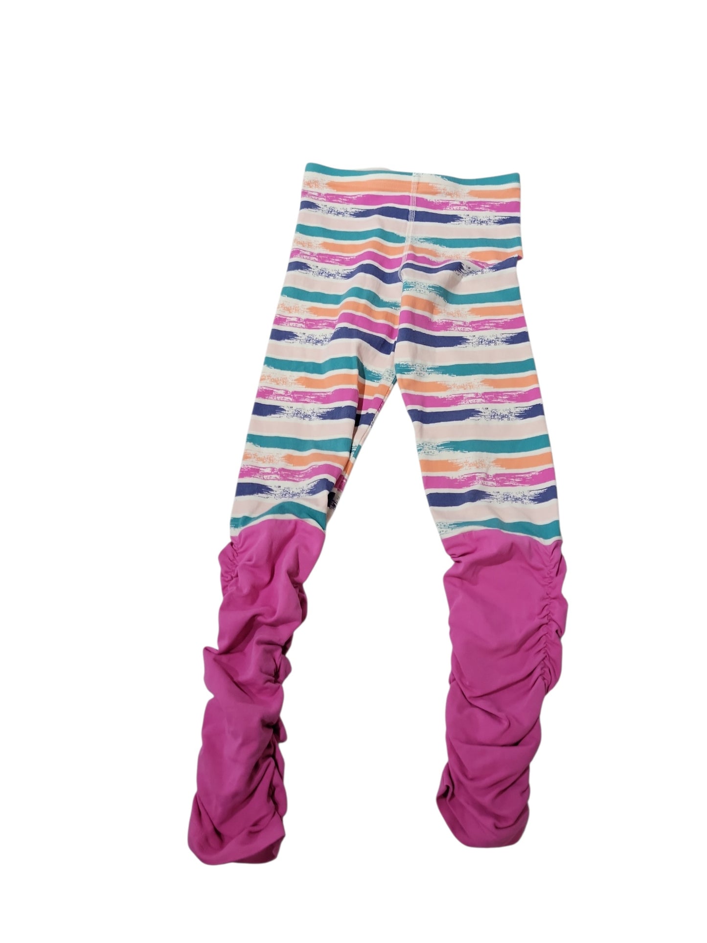 Fun stripes and ruffles leggings size 10
