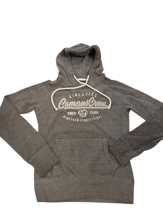 Grey Campus Crew Hoodie xs (fit 16)