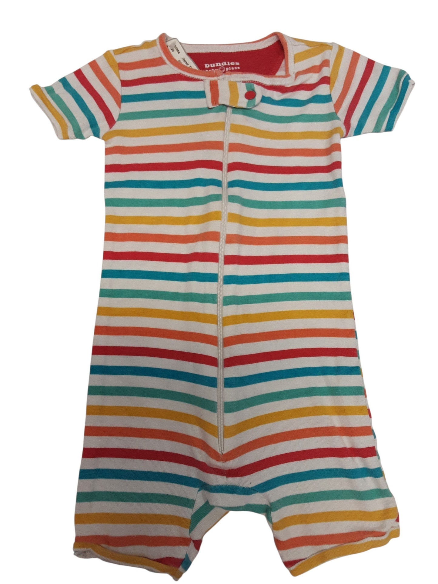 Striped short romper size 2
