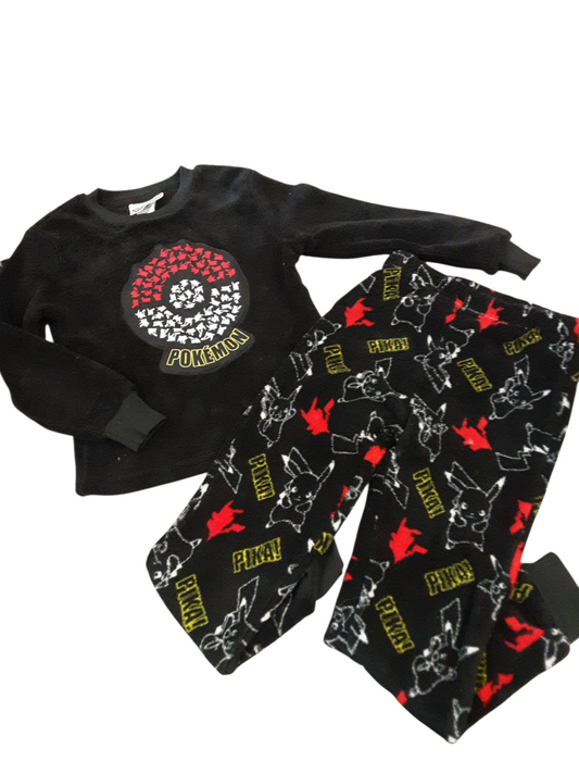 2 pc fluffy Pokémon pajamas size 6