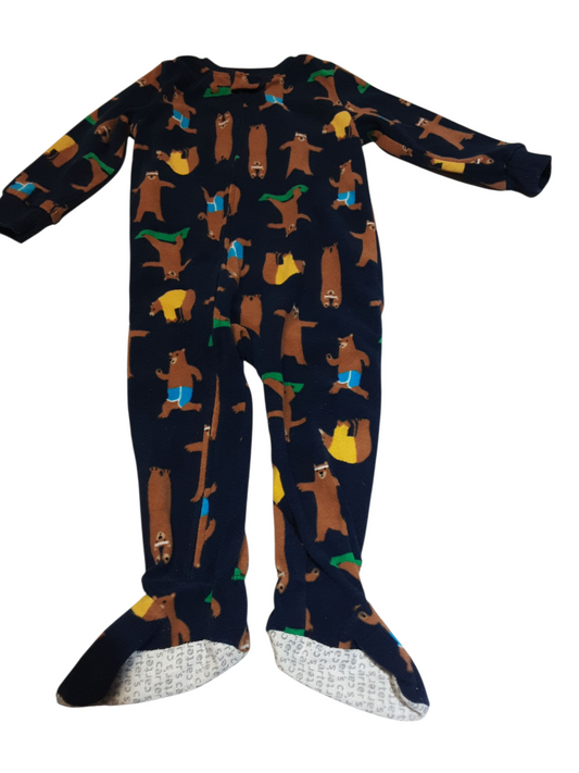 Workout Bear Fleece Sleeper,  size 24months