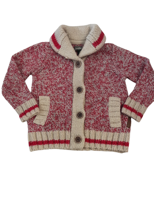 Red& Beige Cardigan size 2