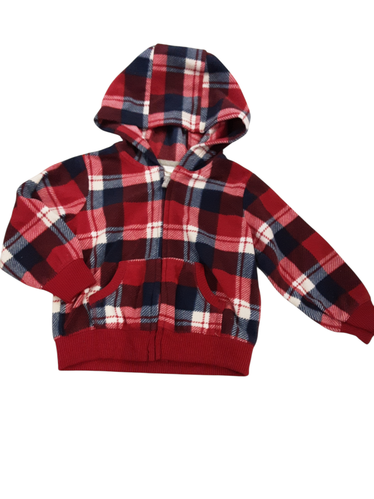 Navy & Red Plaid Jacket size 12months