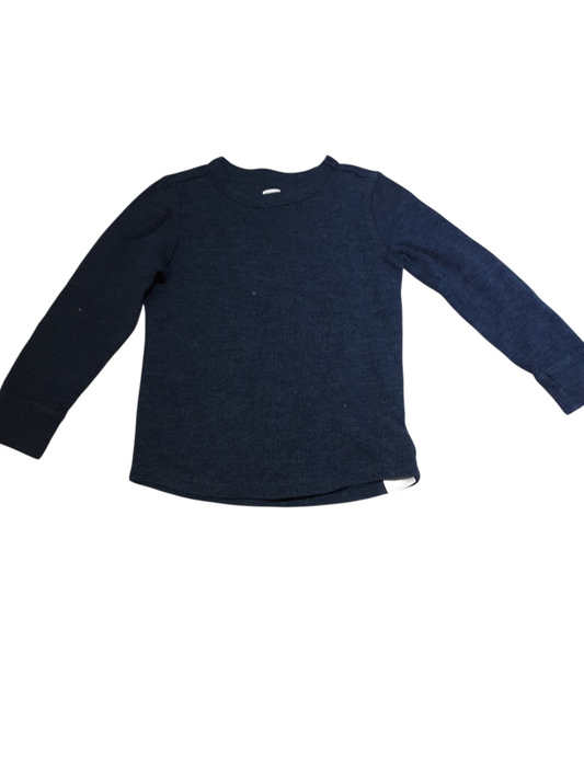 Navy waffle knit top size 3