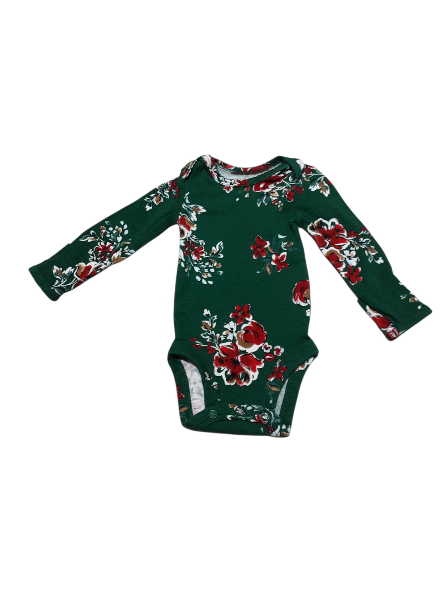Red Flowers Onesie, size NB