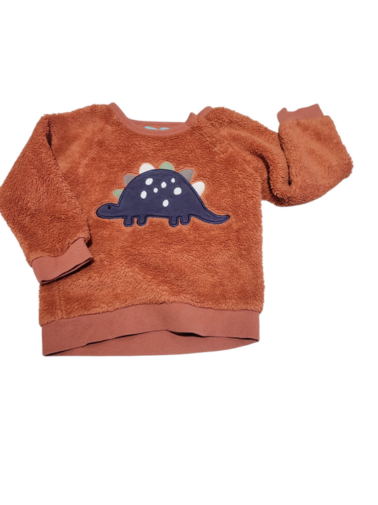 Fuzzy dinosaur sweater 18m