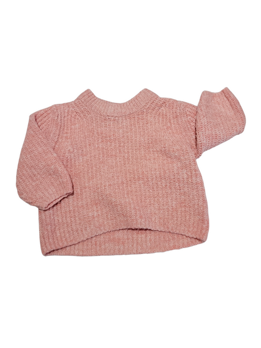 Pink knit sweater 3-6m