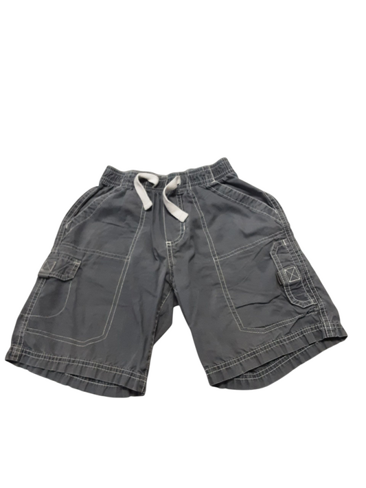 Grey Cotton Cargo Shorts 6