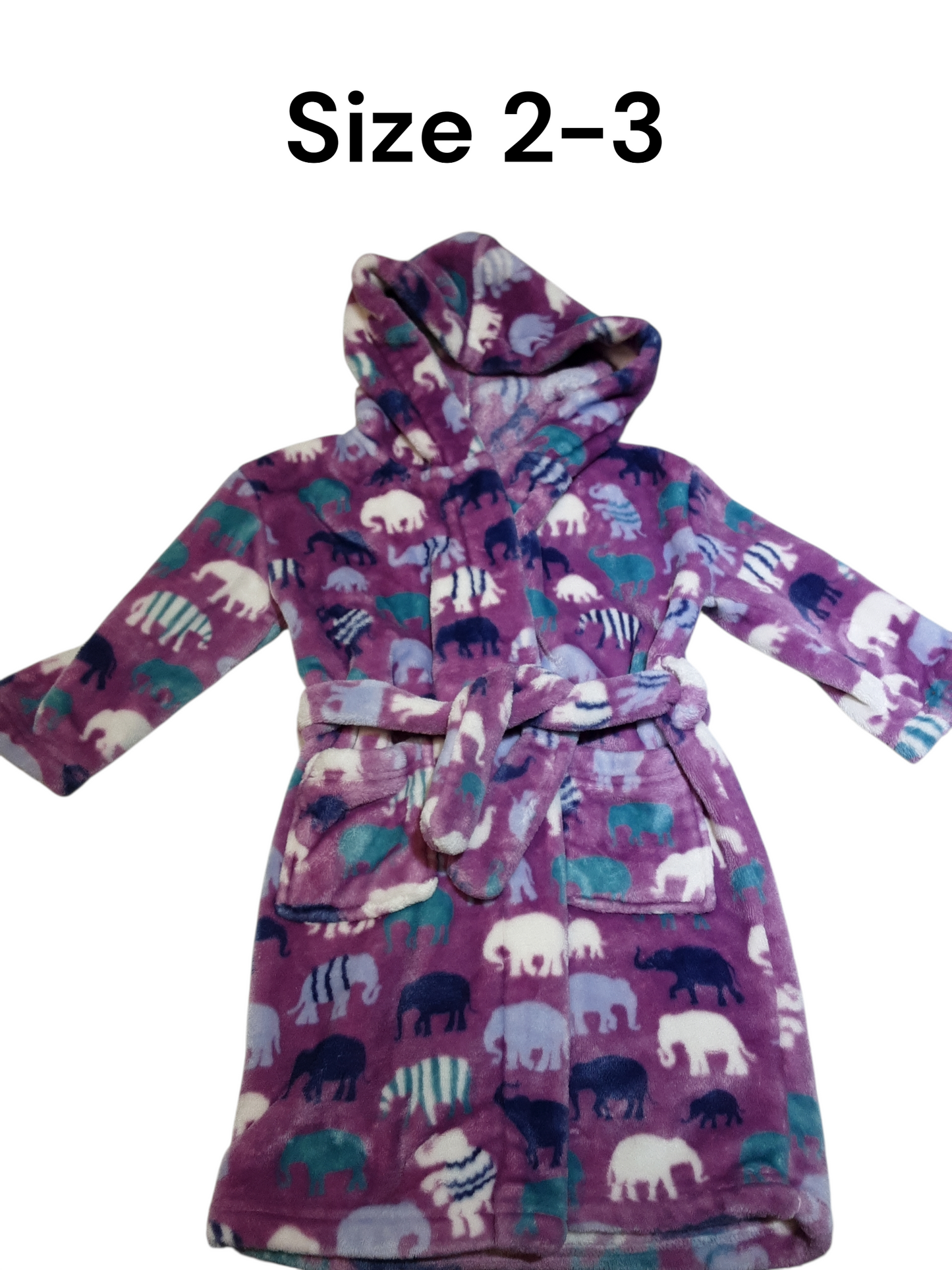 Safari hooded full length  bathrobe size 2-3