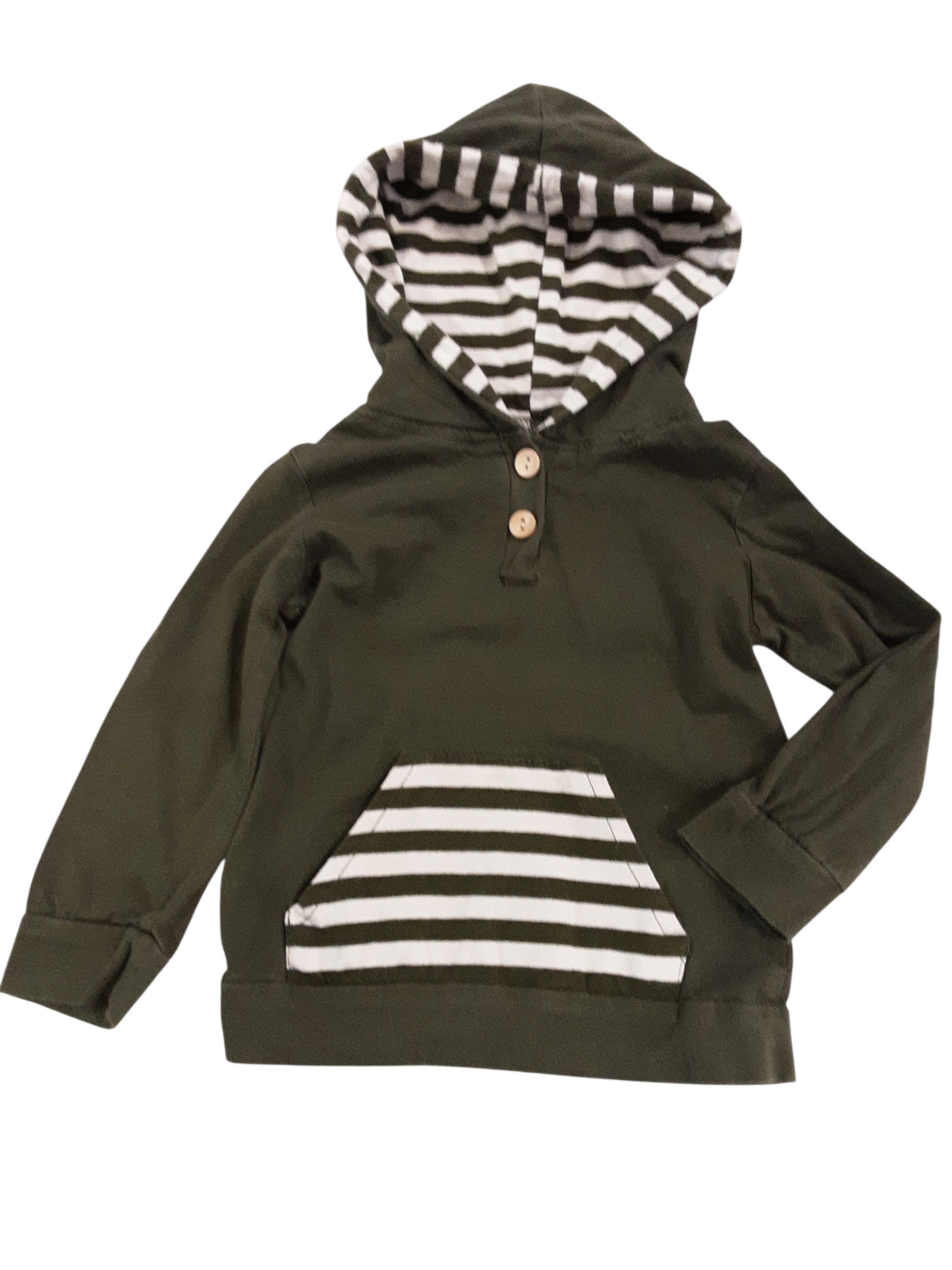 Khaki with stripes Top size 9-12months