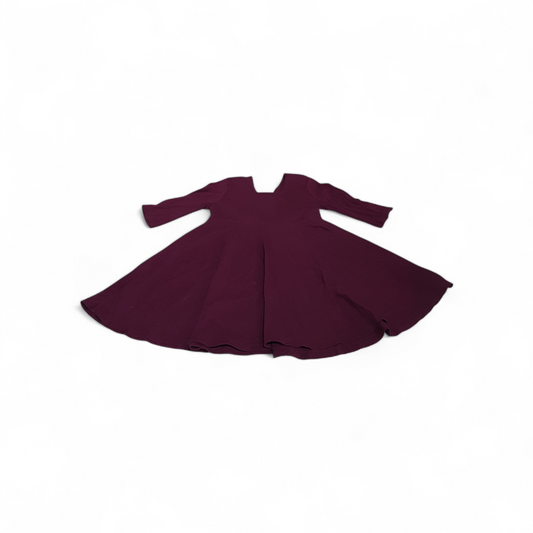 Girls Plum Dress - Size 4
