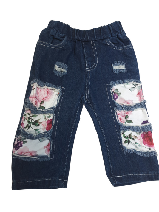 Rose pull on jeans size 6-9months