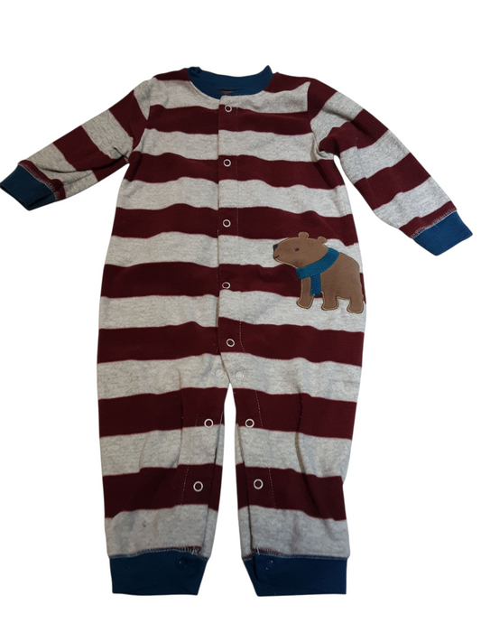 Striped Fleece Sleeper size 18months