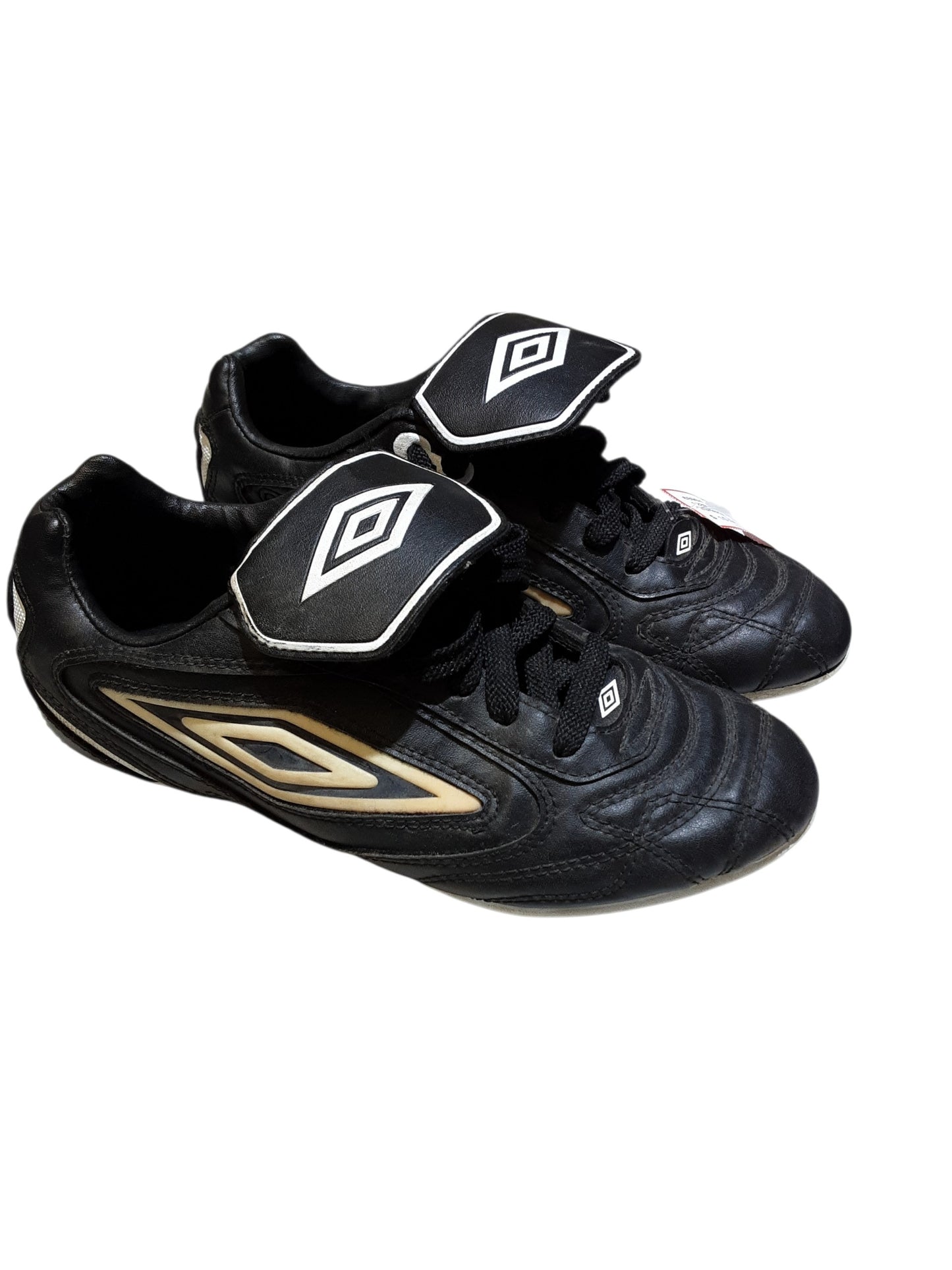 Black white soccer cleats size 4.5 youth