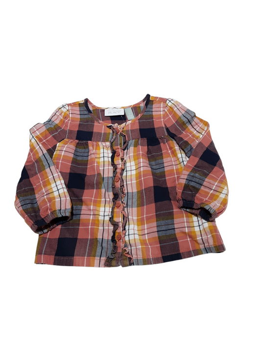 Plaid long sleeve size 3t